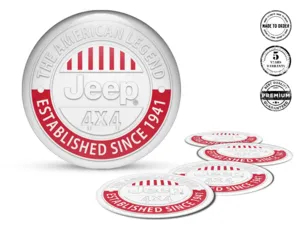 Jeep Adesivo Cerchio Marca Etichette Epox Stilose